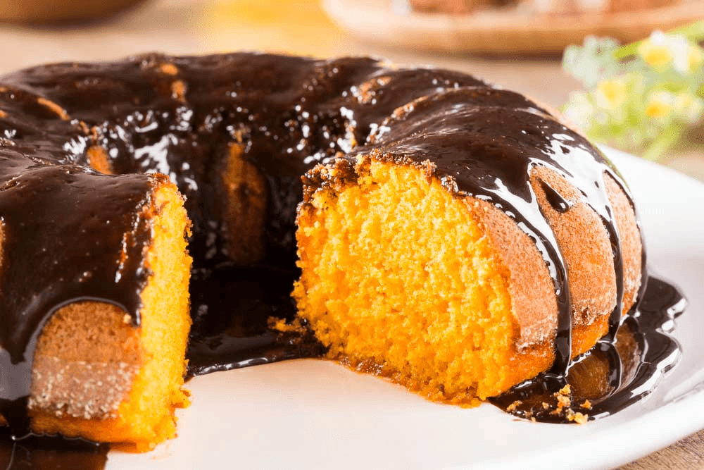 FOTO — Bolo de cenoura